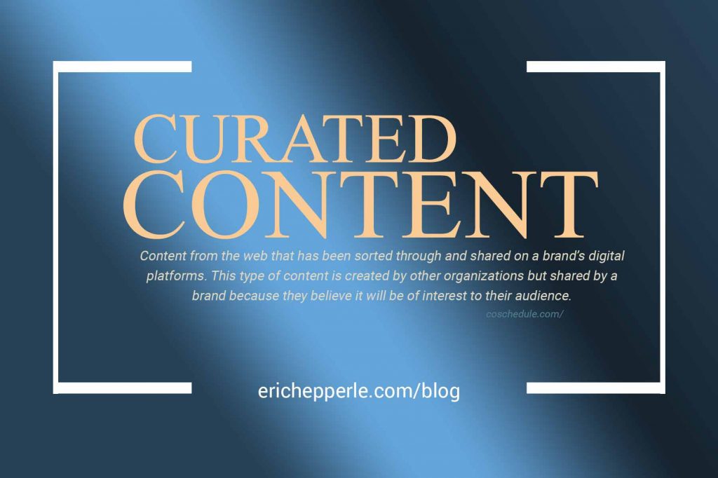 Blogthumb: Curated Content (blue gold) (c. Eric Hepperle, 2021)
