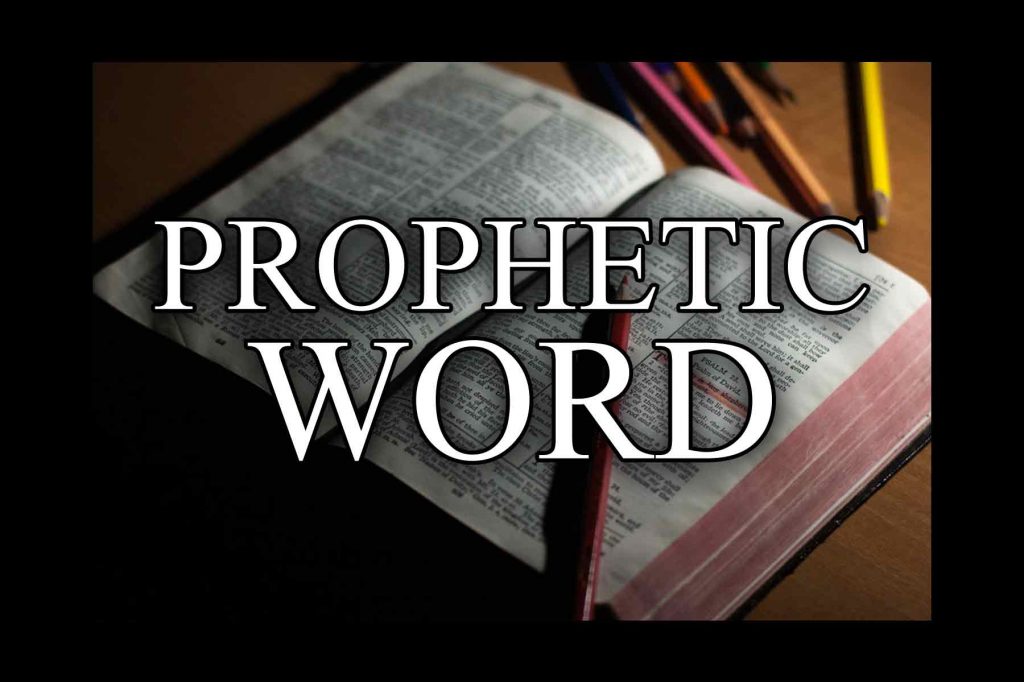 Blog Thumbnail: Prophetic Word in front of Bible (Copyright Eric Hepperle, 2021)