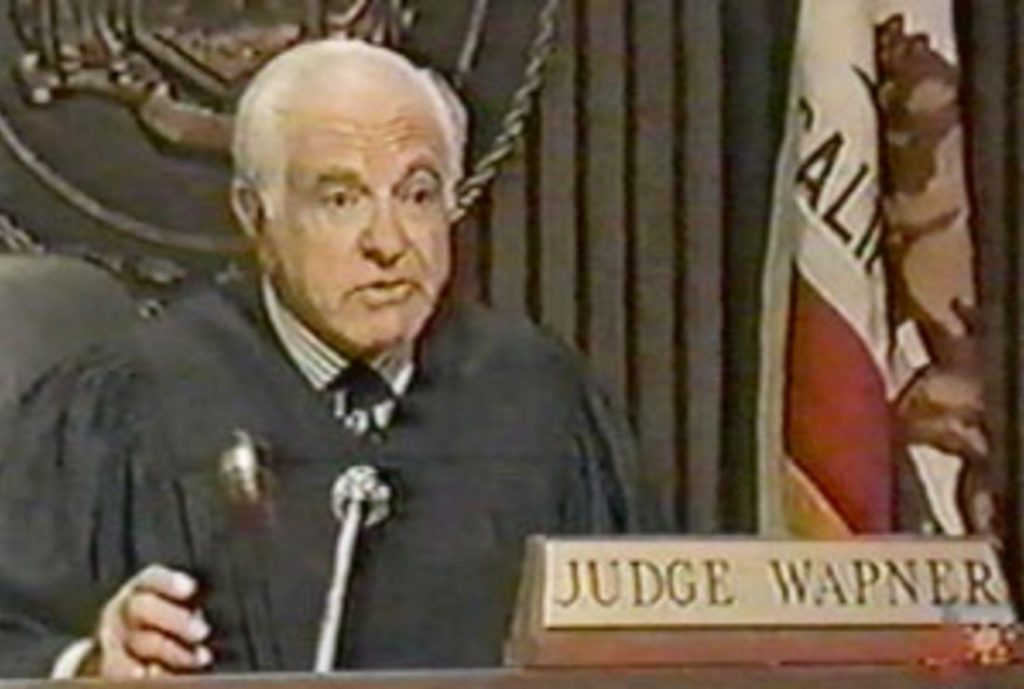 Judge Joseph P. Wapner from the People's Court (source: MentalFloss.com)