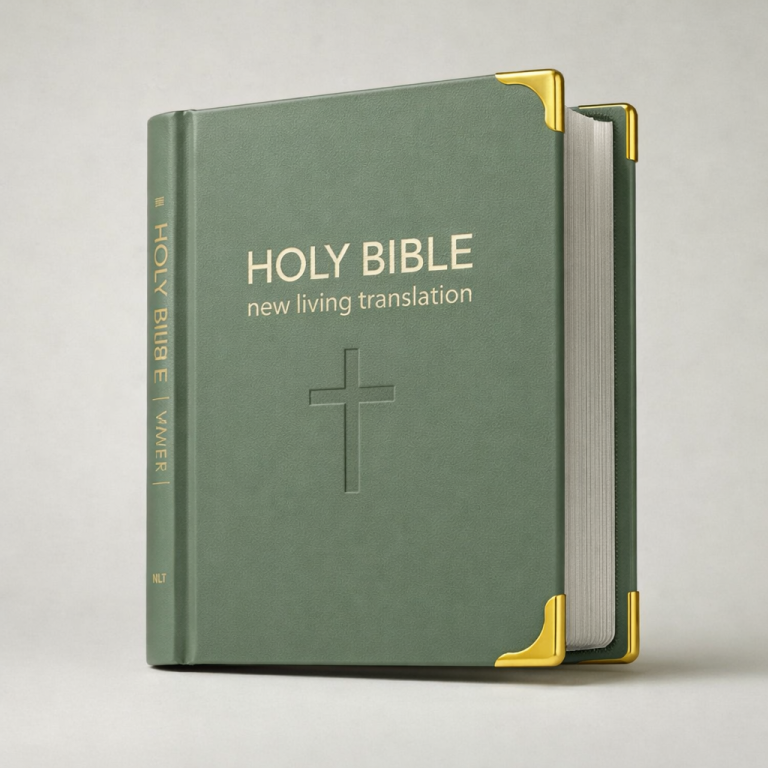 Mockup of fake "Wayfinder Bible" design I had Copilot help create (Eric Hepperle © 2026)
